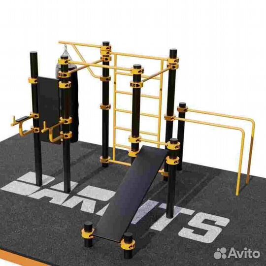 Воркаут Площадки : Турник, брусья, качели