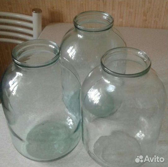 Стеклянные банки 3 л, 0.95 л, 0.8 л