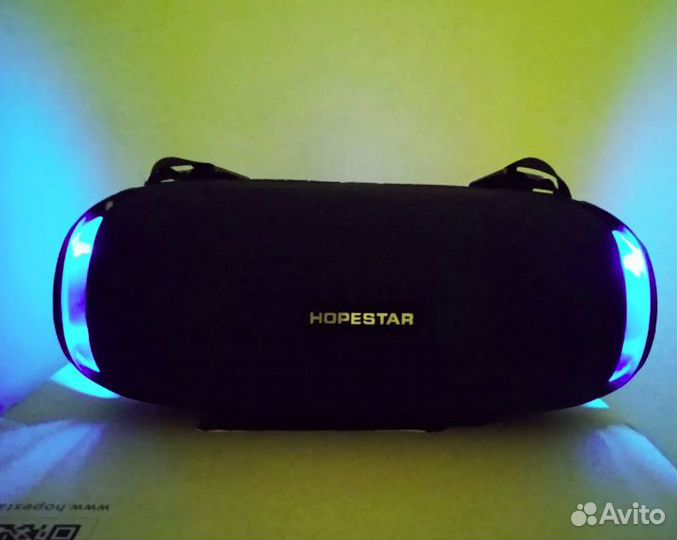 Hopestar H48 Колонка + Эквалайзер + Подсветка + FM
