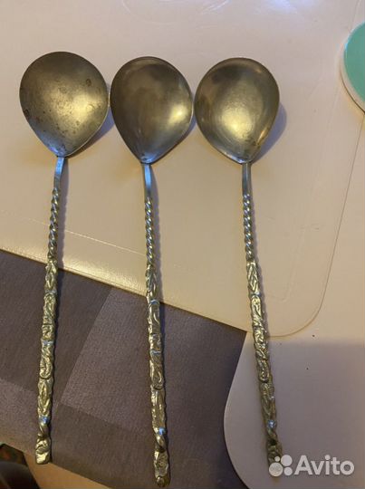 Стопки, ложки мельхиор СССР