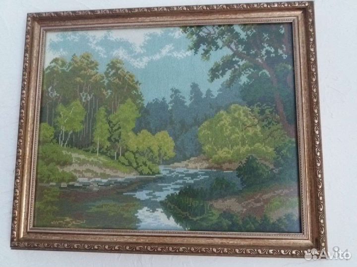 Картина вышивка крестом мулине