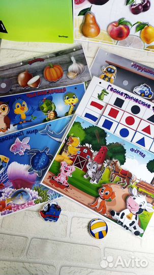 Развивающий альбом на липучках. Игра 1+