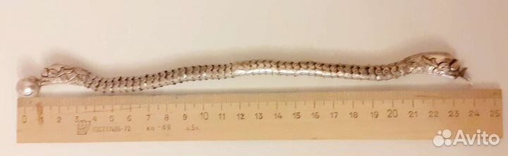 Старинный серебряный браслет