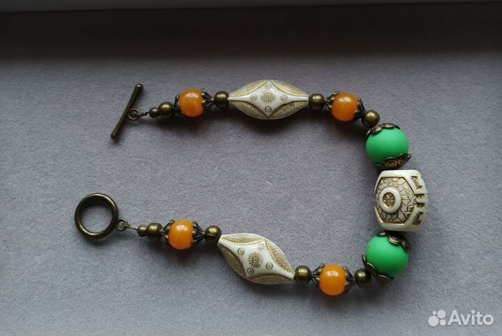 Этнический, Бохо - браслет. Авторская работа