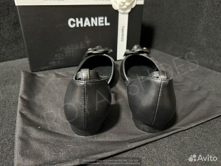 Босоножки балетки женские Chanel