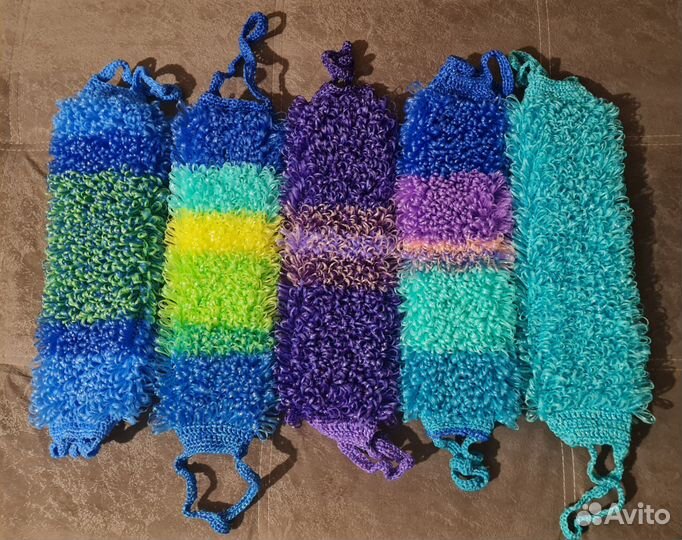 Мочалки ручной вязки