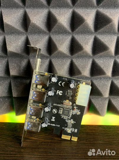 Контроллер PCI-Ex1 4xUSB 3.0 ST LAB