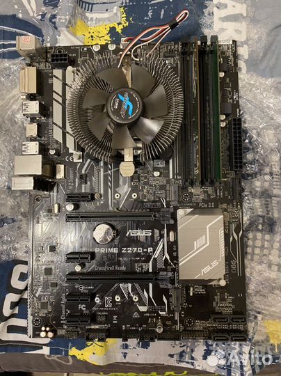 Asus z270-p, pentium g4560, 8gb ddr4, кулер