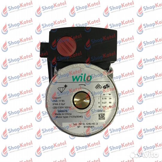 Насос Wilo nfsl 12/6-HE-3 220/230 95w по часовой