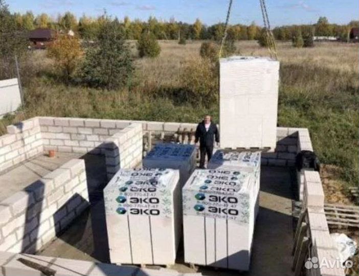 Газобетонный блок эко D600 B5,0 150x250x600