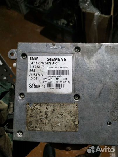 Бмв е65 блок управления телефоном