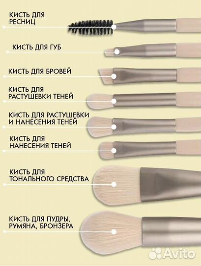 Набор кистей для макияжа