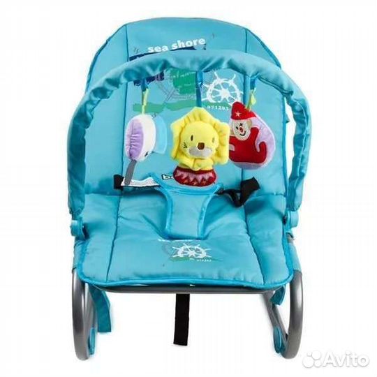 Шезлонг детский babyton качалка, переноска