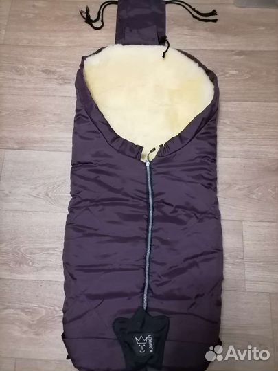 Зимний детский меховой конверт kaiser в коляску