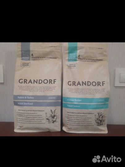 Grandof для домашних 4 вида мяса с рисом