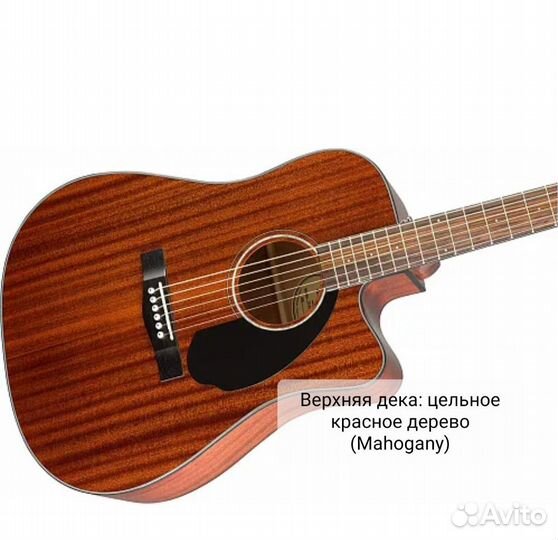 Электроакустическая гитара Fender CD-60SCE