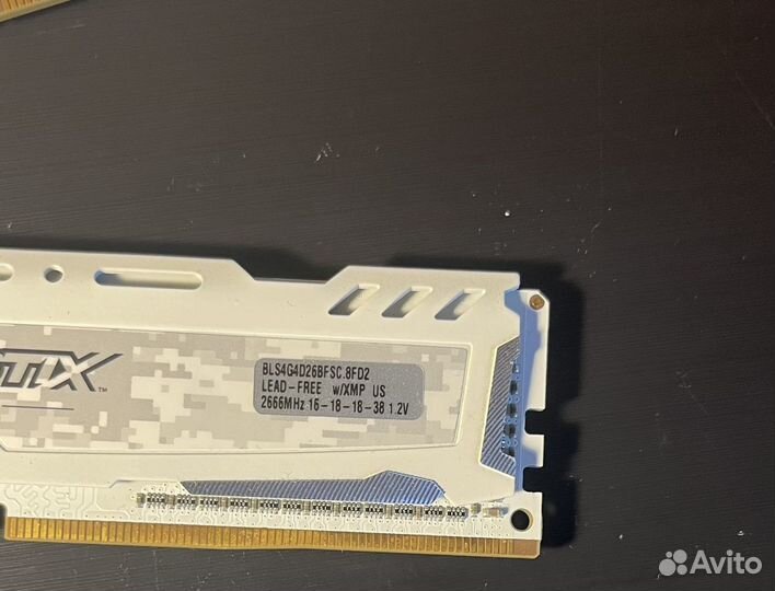 Оперативная память ddr4 8gb crucial 2666