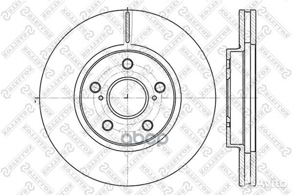 6020-4592V-SX диск тормозной передний Toyota C