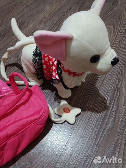 Игрушка собака на поводке