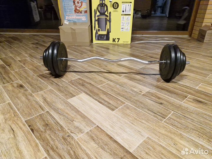 Штанга, гриф с блинами 70кг