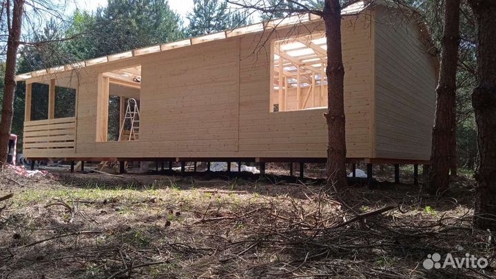 Хозблок дачный дом 12х6м