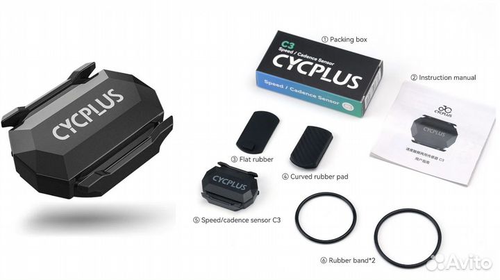 Датчик скорости и педаляжа(каденс) Cycplus C3 2023