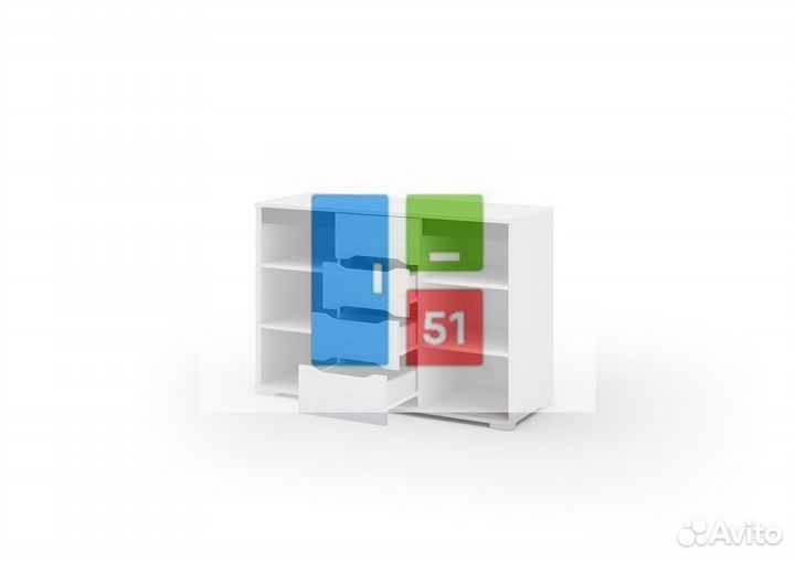 Комод со створками