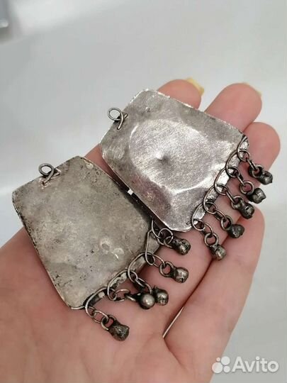 Старинные Дореволюционные Серьги серебро