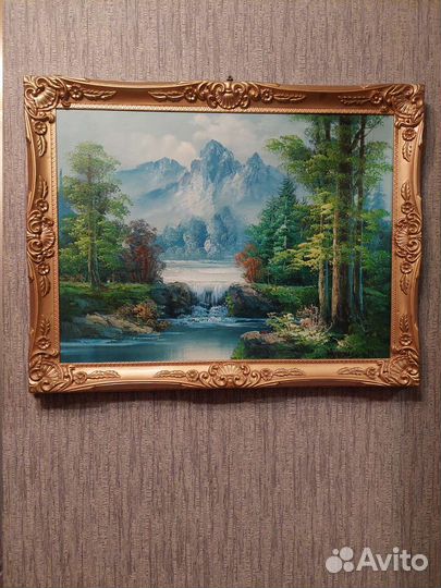 Картина маслом, на холсте, пейзаж
