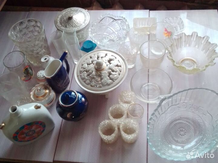 Рюмки, бокалы, фужеры, вазы