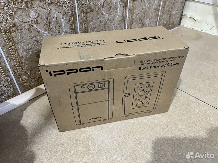 Ибп ippon Back Basic 650 Euro черный