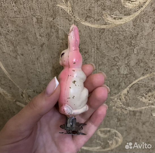 Елочная игрушка «зайка» символ года, времен СССР