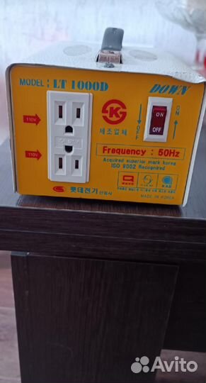 Понижающий трансформатор 220 110,1кв,Корея