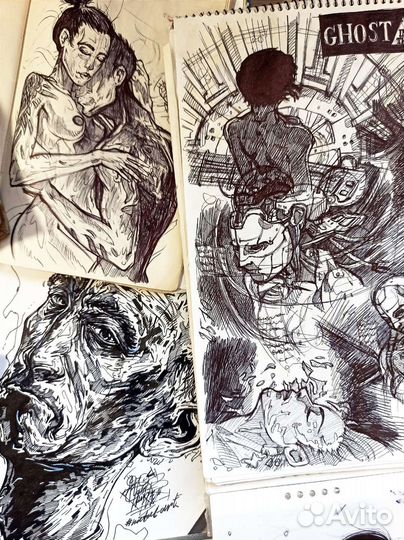 Картина, Графика, работа, персонаж, комикс