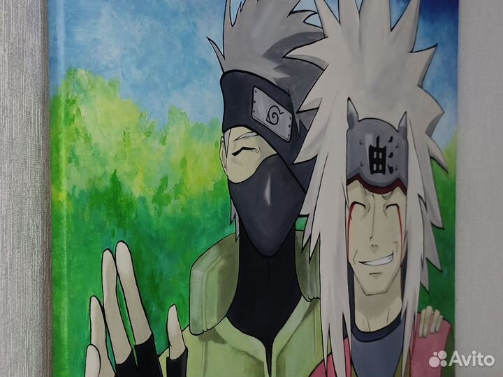 Интерьерная картина Какаши и Джерайа