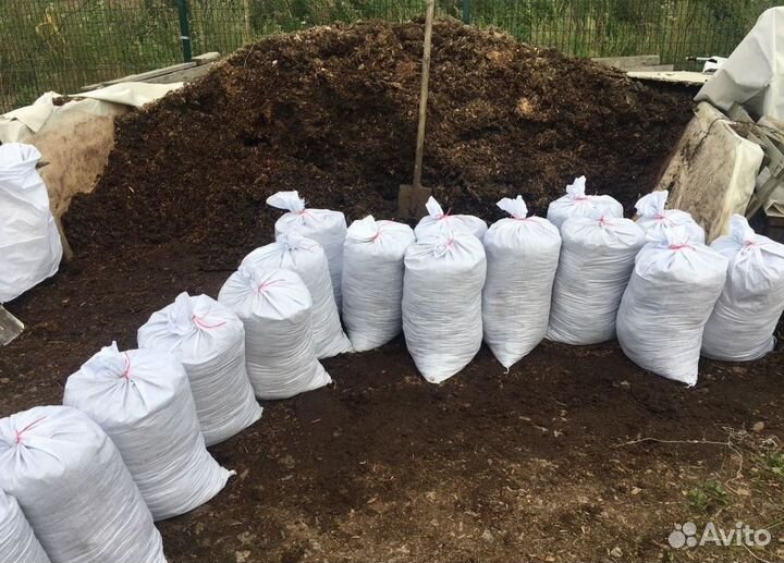 Навоз торф в мешках