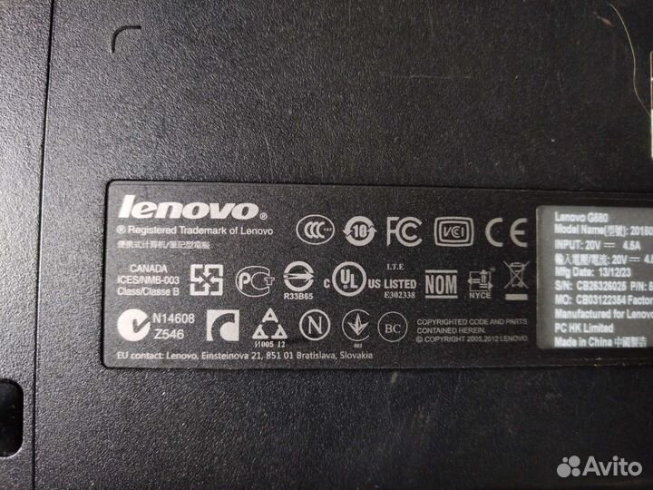 Ноутбук lenovo