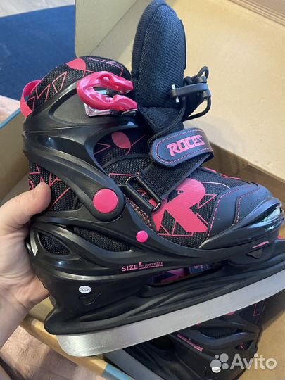 Коньки для девочки раздвижные новые