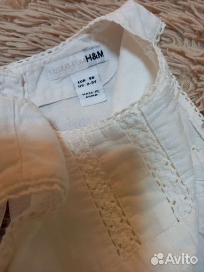 Льняная блузка 2-3 года H&M
