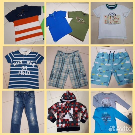 Брендовые вещи пакетом на мальчика 122-128