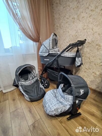 Коляска sonik verdi 3 в 1