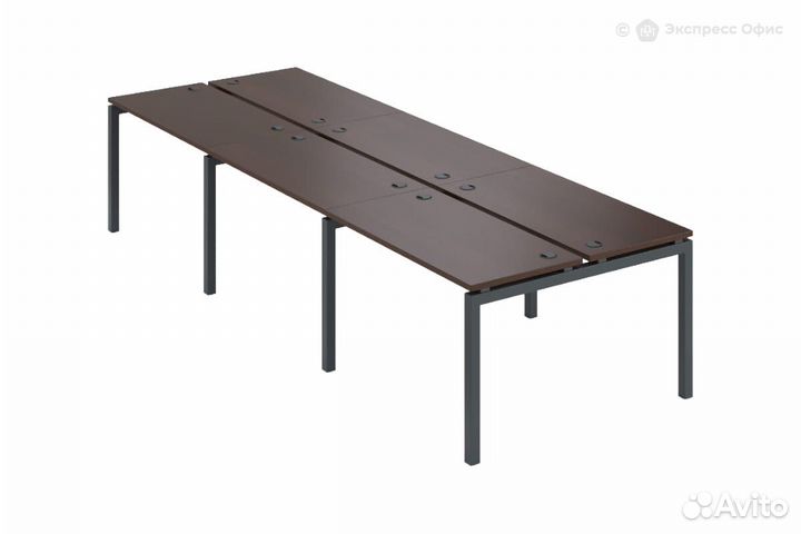 Стол-бенч двойной на 6 рабочих мест Арго амб-002.6