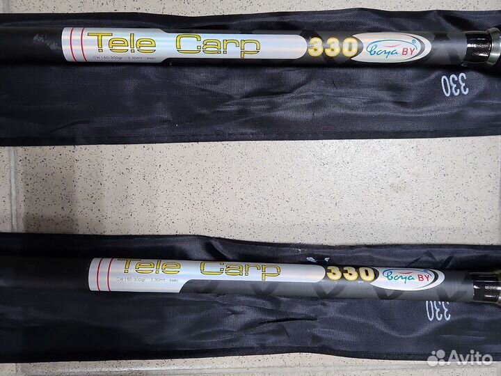 Два карповых удилища Boya Tele Carp 3.3м 100-300