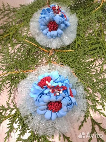 Резиночки для волос ручной работы