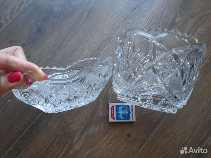 Хрустальная конфетница-салатница