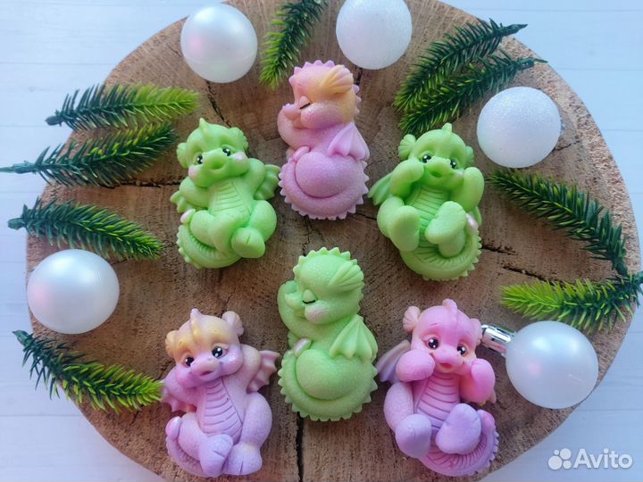 Мыло ручной работы дракончики