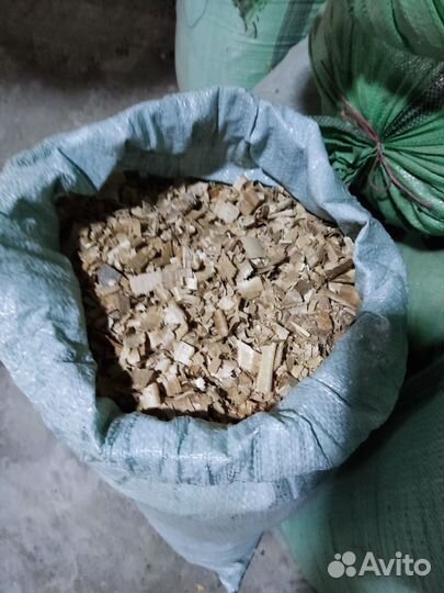 Опилки, щепа,стружка в мешках