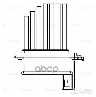 Резистор audi A6 97- вентилятора отопителя LFR1849