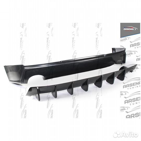 Накладка на задн.бампер Shark Mitsubishi Lancer X