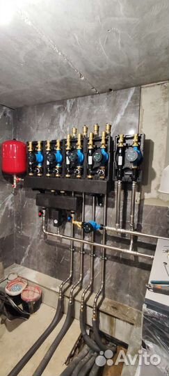 Монтаж систем отопления и водоснабжения